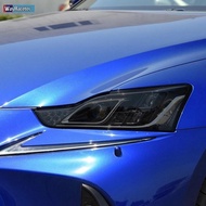 2 Pcs Car Headlight Protective Film Transparent Black TPU Sticker For Lexus IS 2016-2020 IS 200t 300