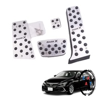Mark X 120 Series 130 Series Universal Aluminum Pedal Cover AT Car Accelerator + Brake 4-Piece Set N