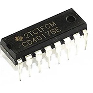 (2 pieces) IC CD 4017 DIP-16 (CD 4017 BE) (Diverse counting IC system 10)