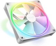 NZXT F140 RGB Duo - 140mm Dual-Sided RGB Fan – 20 Individually Addressable LED – Balanced Airflow and Static Pressure – Fluid Dynamic Bearing – PWM Control – Anti-Vibration Rubber Corners – Black