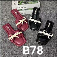 WOMEN'S FLAT SANDALS WITH RIBBON STRAP B78