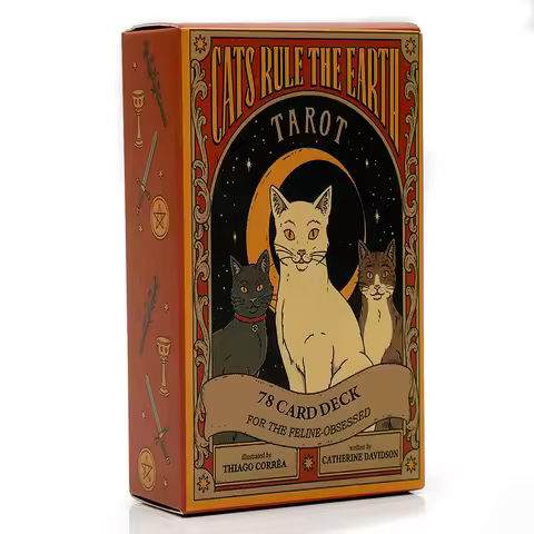 Cats Rule The Earth Tarot Cards 78 Deck Oracle Tarot Deck Oracle Card Divination Edition Borad Game 