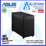 (ALLSTARS : Accessories PROMO) ASUS Prime AP201 Mesh Black MATX Chassis (AP201/BLK/TG) (Warranty 2ye