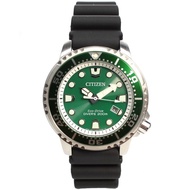 Citizen Promaster Eco-Drive BN0158-18X BN0158-18 Green Dial Divers Watch Black Rubber Analog