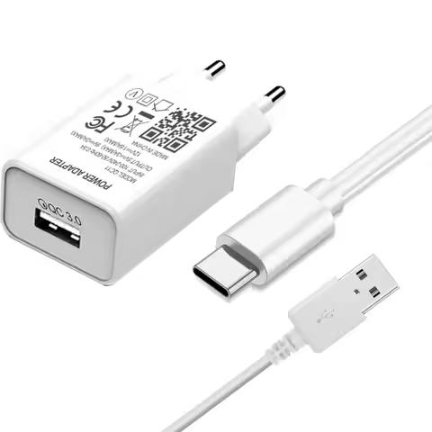 QC 3.0 Fast USB Charger For Samsung Galaxy A82 A22 A52 S21 FE OPPO A55 A54 A94 A93 5G EU Plug Phone 