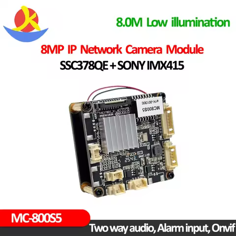 8Mp Imx415 SigmaStar Ssc378QE Ip Camera Module Motion Detection 4K Webcam Smart Night Vision Onvif R