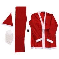 OXXGGKAO Five-piece Suit Christmas Santa Claus Costumes Adult Men Funny Circus Outfit Naughty Joker 