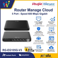 Ruijie Reyee RG-EG105G-V3 Cloud Managed PoE Router Gigabit 5 Port Official Warranty