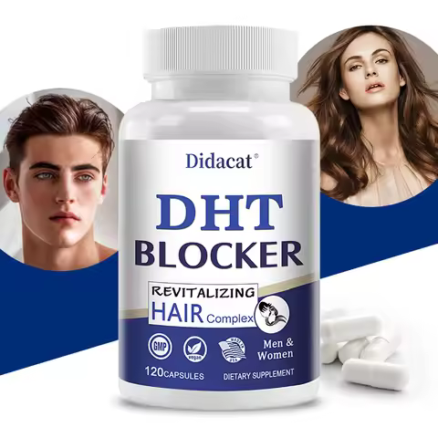 Didacat Advanced DHT Blocker Hair Growth Supplement for Hereditary Thinning Hair - for Men and Women