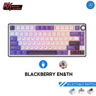 RK Royal Kludge R75ร้อนคีย์บอร์ดแบบกลไก Swappable RGB ปะเก็นติดคีย์บอร์ดเล่นเกมพร้อมปุ่มปรับระดับปุ่