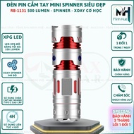 Đèn pin cầm tay mini RAYBOW RB1131 siêu sáng 500 lumen vỏ nhôm tích hợp chức năng xoay 180 độ spiner