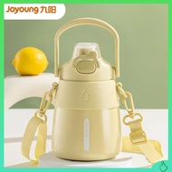 Joyoung thermos cup for girls high-value children's student cup large capacity 316 thermos kettle straw potbelly cup