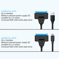 Xiab SATA TO USB 3.0 2.0 Type-C Adapter สำหรับ2.5 3.5นิ้ว External HDD SDD ฮาร์ดดิสก์ไดรฟ์ External 
