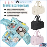 【SG-SPOETRY】 Makeup Organizer Bag Toiletries Bag Cosmetic Bag for Travel Large Capacity Makeup Pouch