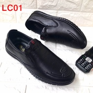 Giày lười nam da bò thật giày da nam mẫu mới đế cao su mã LC01
