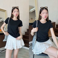 88story.th - Kind top พร้อมส่ง เสื้อยืดผ้าฉลุลายสวย ผ้าดีมากนุ่มใส่สบายทรงสวย จับแมทช์ลุคง่าย ใส่ได้