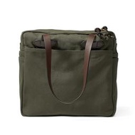 【美國Filson】Tote Bag水獺綠色Otter拉鍊式托特包 皮革背帶肩背包 側背包 購物袋 提袋 旅行袋 美國製