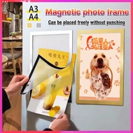 A4/A6/A3/Magnetic Picture Frame Photo Certificate Framework Wall Sticker Magnetic Frame