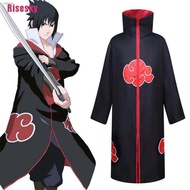 ▼✧❏Risesky@ Kids Anime Naruto Cosplay Akatsuki Cloak Uchiha Party Costume Accessories Suits