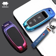 Zinc Alloy Car Key Case Cover Shell Holder Protection For Audi Sport A3 A4 B9 A6 C8 A7 S7 4K A8 D5 S