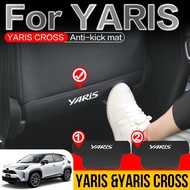 For Toyota YARIS Anti-dirty pad 2020 2021 2022 2023 Superfiber Leather Accessories Car Back Seat Protector Accessory Car interior Seat anti kick pad YARIS CROSS