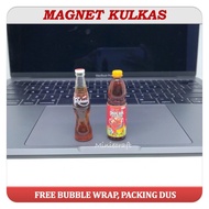 MINIATURE FRIDGE MAGNETS FOR SOSRO BOTTLE TEA DRINKS, BOTTLE PUCUK TEA