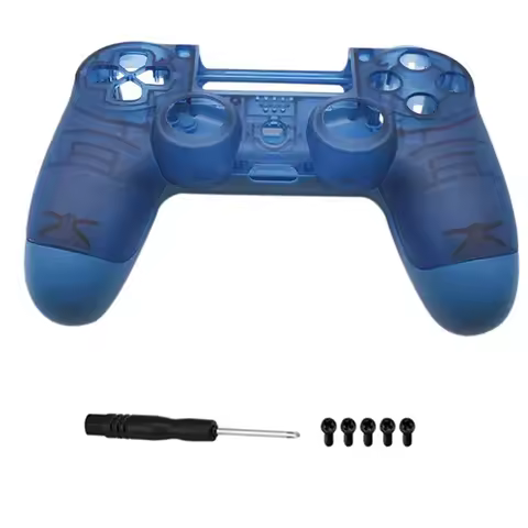 Foggy Clear Blue PS4 PRO Housing Shell Faceplate Case Replacement for Playstation 4 Dualshock 4 Pro 