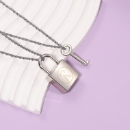 NANA Lock Necklace NANA Osaki Lotus Couple Necklace Couple Lock Can Open Lock Jewelry _ Couple Shop