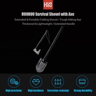 HITAM Multifunctional Ax Shovel 16 in 1 Stainless Steel 3Cr13 Black C-60 Huohou