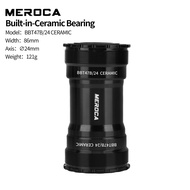MEROCA T47วงเล็บด้านล่างเซรามิก-สำหรับจักรยานถนนและภูเขาเพลา24มม.ที่วางโทรศัพท์แม่เหล็กด้านล่าง68/86