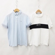 Arnold Palmer SETTO Down Polo Shirt White Short sleeves blue Direct from Japan Secondhand