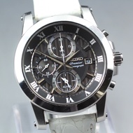 Near MINT SEIKO Premier Chronograph 7T62-0LE0 Quartz 44mm Men's Watch 2004 w/Box