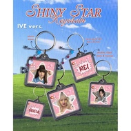 Shiny Star Keychain IVE version Bag charm Acrylic KPop Custom All Members