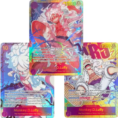 Proxy ONE PIECE Game Card Monkey.D.Luffy OP15-119 SEC English TCG Anime Collection Card