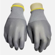 Grey Palm Fit Gloves