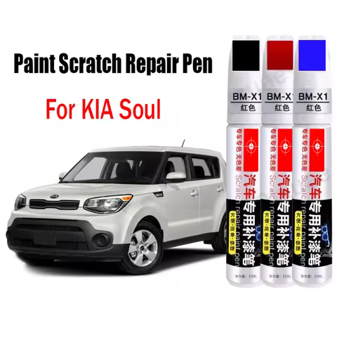 Car Paint Scratch Repair Pen for KIA Soul Touch-Up Pen Paint Care Accessories Black White Red Blue G