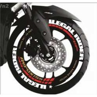Tire sticker, tire bomb"ilegal rider"
