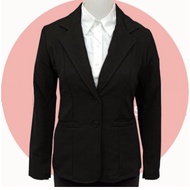 Basic Blazer for Women, Formal Outerwear, Black Work Blazer for Women, Casual Outfit for Women