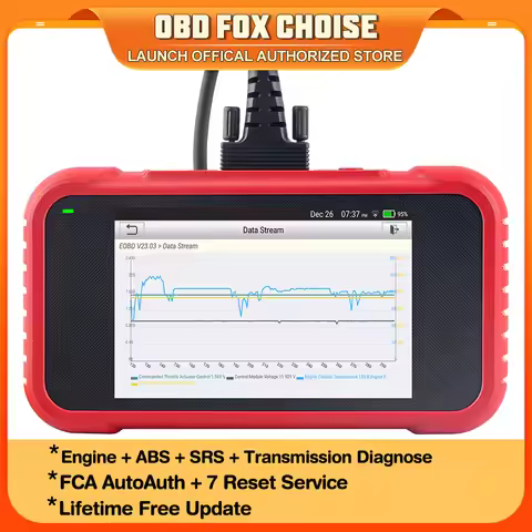 LAUNCH X431 CRP123E V2.0 OBD2 Automotive scanner 4 System Car diagnostic tool Oil ETC SAS 7 Reset CR