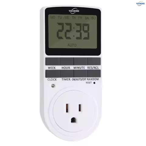 YICHENG Timer Outlet,Multifunctional Infinite Cycle Programmable Plug-in Digital Timer Switch, Energ