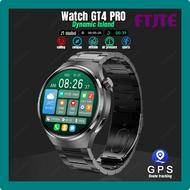 FTJTE 2023 ใหม่ nfc smart watch men hd voice call compass gps tracker waterproof smartwatch สําหรับ xiaomi huawei sports watches gt4 pro SDGRH