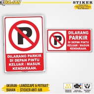 No Parking Stickers / No Parking Stickers / No Parking Stickers