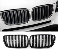 Grille for BMW X3 E83 2007-2010, 1 Pair Single Slat Car Front Kidney Grille Grills Racing Grill
