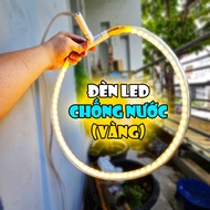 Đèn Led Chống Nước cho Chậu Cá T48 nhựa kèm đồ trang trí phên tre thác nước tiểu cảnh dành cho bể cá