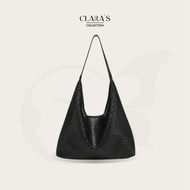 Woven Hobo Leather Tote Bag Versatile Large Capacity Tote Bag All-Match One Shoulder Bag Soft Leathe