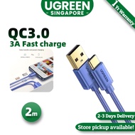 UGREEN USB C to USB A CableUSB C 3A Charging Cable Type C Fast Charging Cable Nylon Braided Cord Compatible with Samsung Switch GoPro