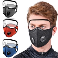 Anti-Pollution Replaced 5 Layers Activated Carbon Filter Breathing Valve Sports Riding Face Mask