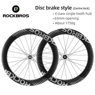 ROCKBROS Bicycle Carbon Wheels Rode Bike Wheelset Quick Release Center Lock Bike Accessories