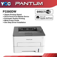 Pantum P3300DW Compact Wireless Monochrome Laser Printer Black White Home Office Printer and Auto Two-Sided Printing
