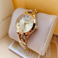 Michael Kors MK Twisted Watch Lady for Women Stainless Fashion Runaway Chain Watch free box